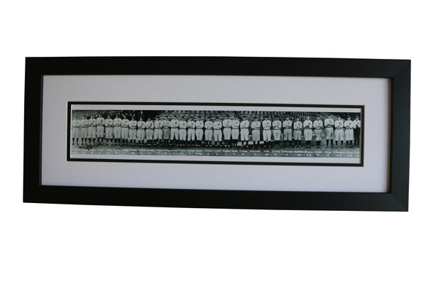 1920 Framed Cleveland Indians Panoramic Team Print - Graded And Framed