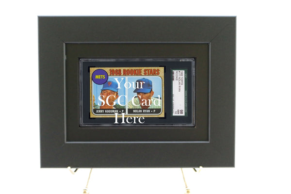 SGC  Graded Sports Card Frame (Black Design) - Graded And Framed