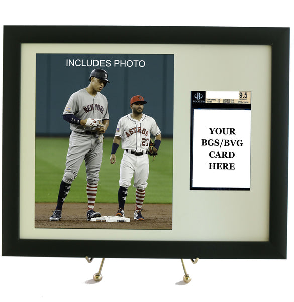 Sports Card Frame for YOUR Aaron Judge BGS Graded Card (INCLUDES PHOTO) - Graded And Framed