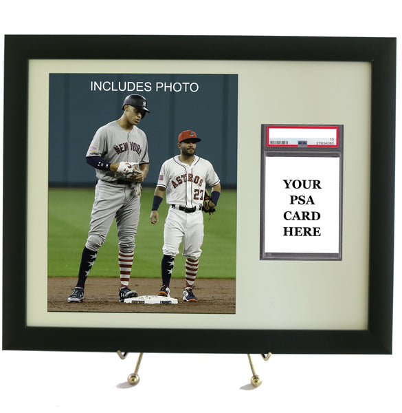 Sports Card Frame for YOUR Graded PSA Aaron Judge Card (INCLUDES PHOTO) - Graded And Framed