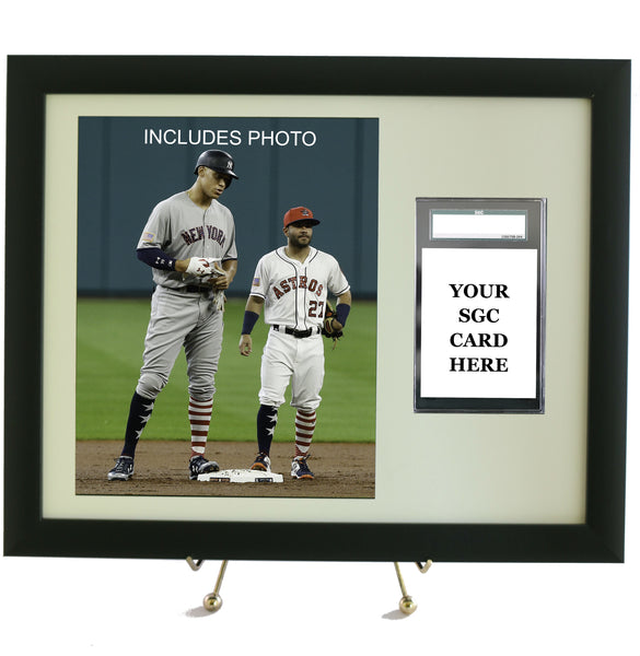 Sports Card Frame for YOUR Graded SGC Aaron Judge Card (INCLUDES PHOTO) - Graded And Framed
