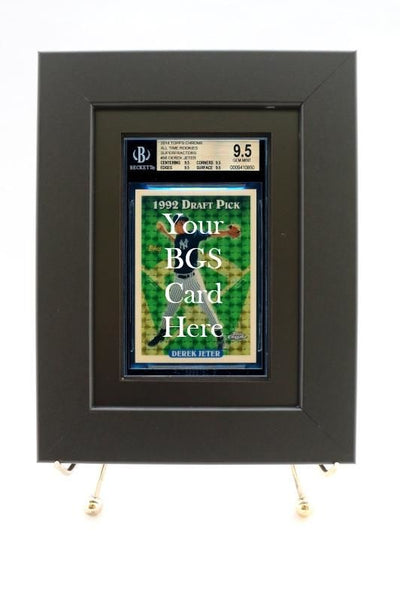 BGS Sports Card Frame (All-Black Design) - Graded And Framed