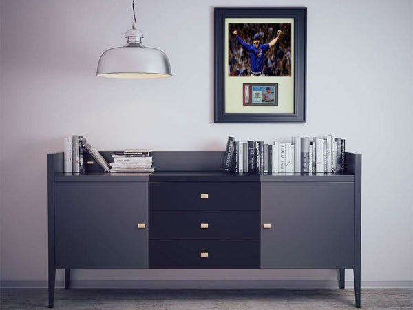 Framed Display for YOUR PSA Graded Kris Bryant Card (Includes Photo) - Graded And Framed