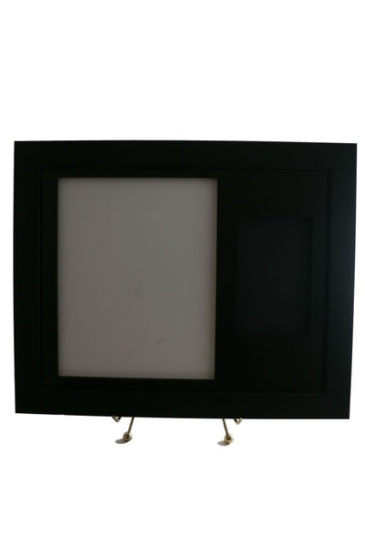 Sports Card Frame for a BGS (Beckett) Graded Card with an 8 x 10 Photo Opening (New-Black Design) - Graded And Framed