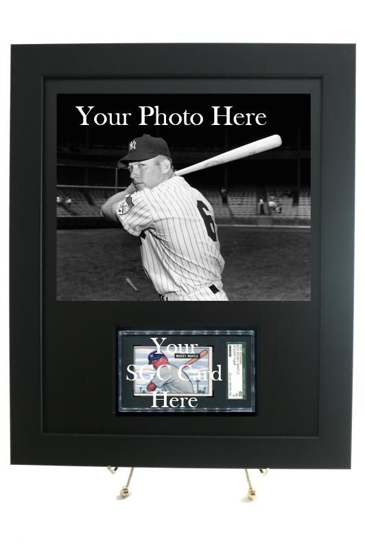 Sports Card Frame for YOUR SGC Graded Horizontal Card with an 8 x 10 H