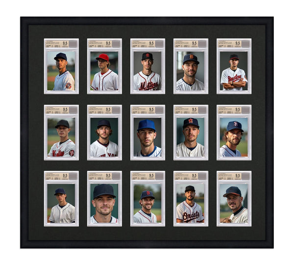 BGS Beckett 15 Card Frame - Graded And Framed