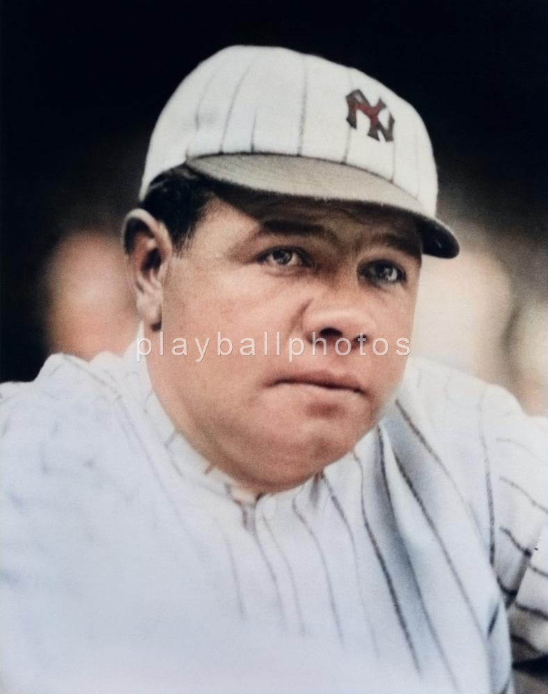 Babe Ruth Colorized 8x10 Photo