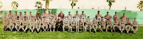 1932 Boston Braves Colorized Team Photo