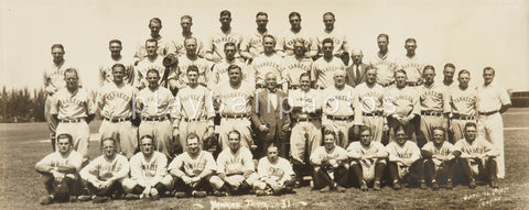 1931 NY Yankees Team Print-12x4