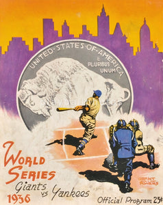 1936 World Series Program Cover Print