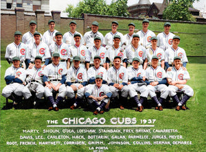 1937 Chicago Cubs Team Print-Colorized