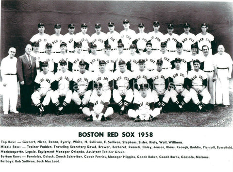 1958 Boston Red Sox Team Print