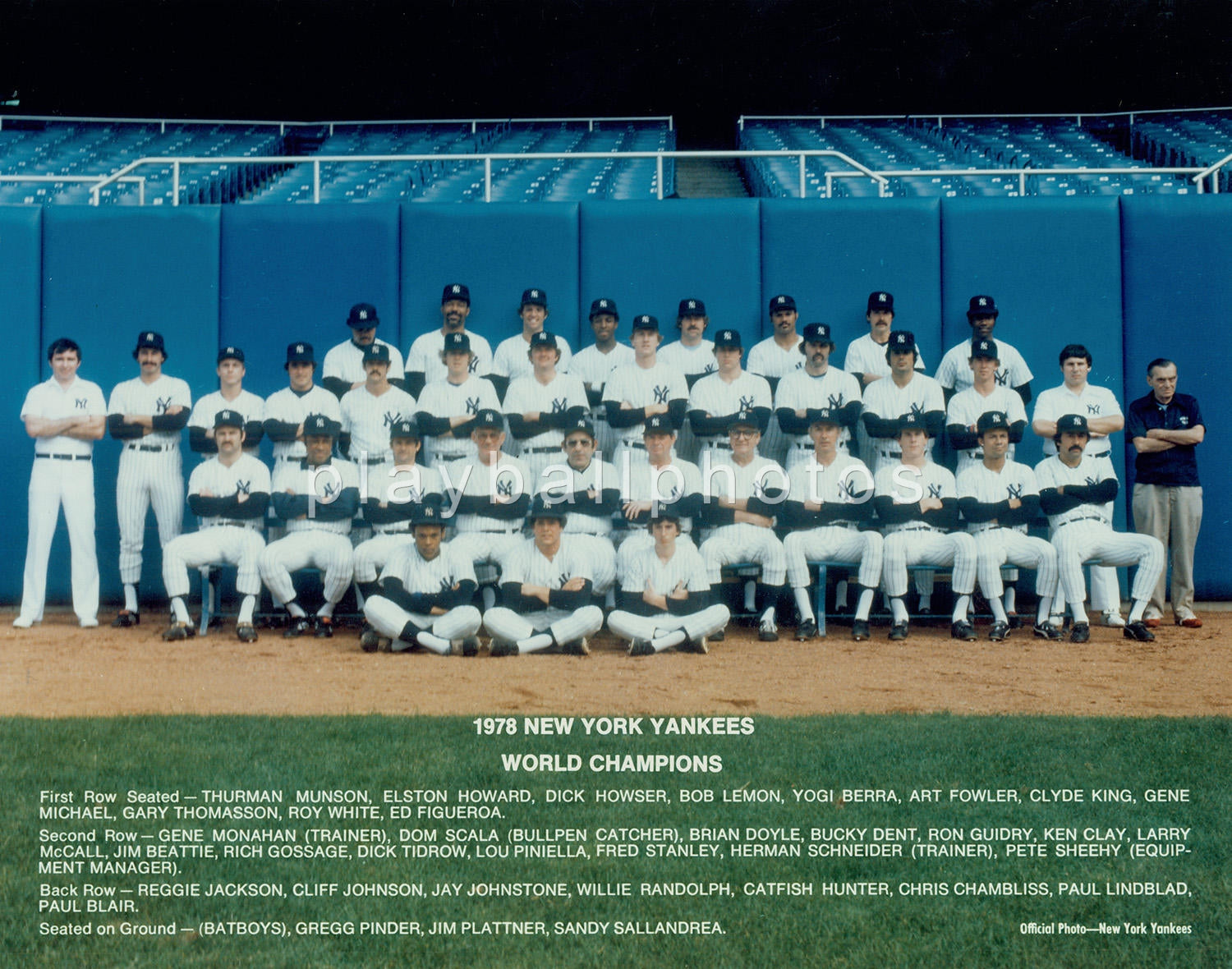 1978 NY Yankees Team 8x10 Print-FREE SHIPPING