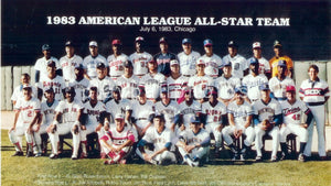 1983 American League All-Star Team Photo