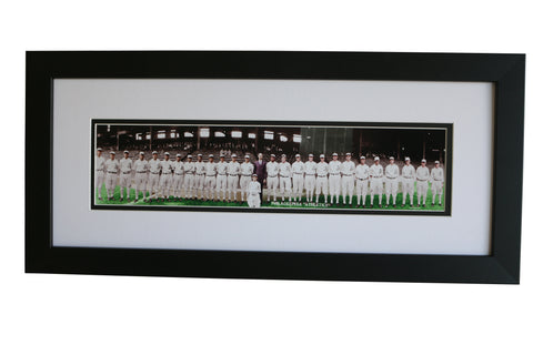 Framed 1929 Philadelphia Athletics Panoramic Team Print (COLORIZED) - Graded And Framed