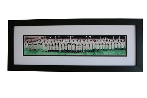 1952 New York Yankees Framed Team Panoramic Print- COLORIZED - Graded And Framed