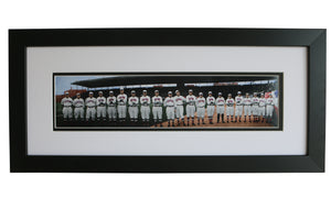 1918 Chicago Cubs Framed Panoramic Team Print- COLORIZED - Graded And Framed
