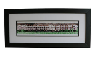 1920 Cleveland Indians Framed Panoramic Print-COLORIZED (40" x 12") - Graded And Framed