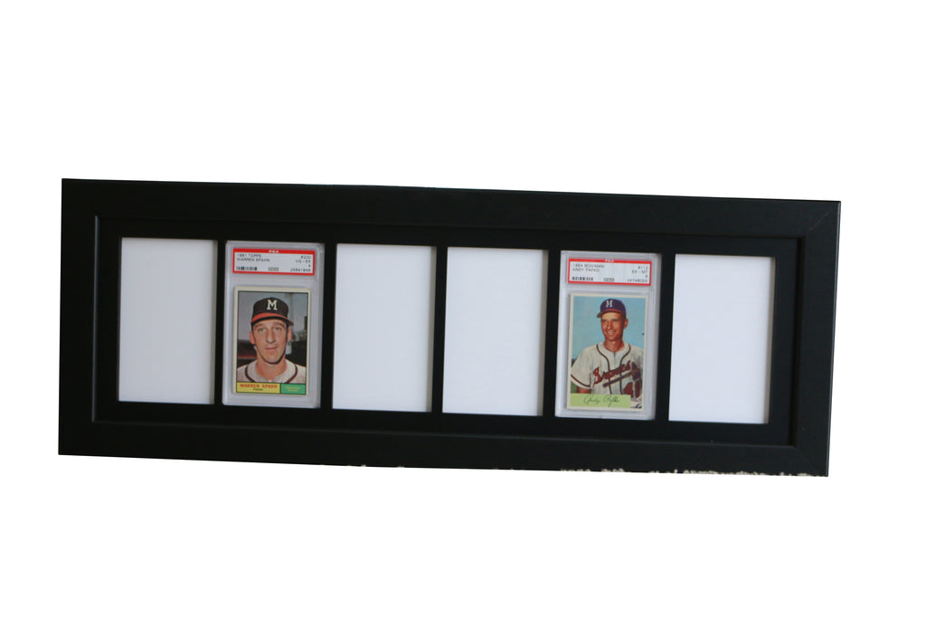 Framed Display for (6) PSA Graded Sports Cards or Pokemon Cards-NEW Framed Display for (6) PSA Graded Sports Cards or Pokemon Cards-NEW
