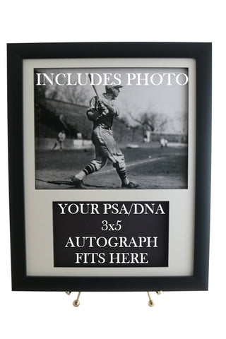 Display Frame for YOUR Bill Terry PSA  3x5 Autograph (INCLUDES PHOTO) - Graded And Framed