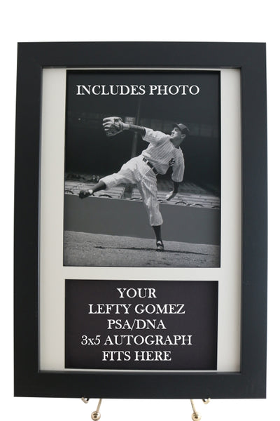 Display Frame for your LEFTY GOMEZ PSA  3x5 Autograph (INCLUDES PHOTO) - Graded And Framed