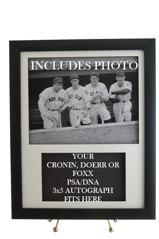 Display Frame for your Red Sox PSA  3x5 Autograph (INCLUDES PHOTO) - Graded And Framed