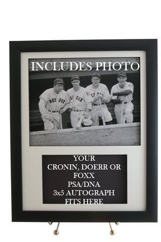 Display Frame for your Red Sox PSA  3x5 Autograph (INCLUDES PHOTO) - Graded And Framed