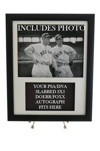 Display Frame for your Doerr/Foxx PSA 3x5 Autograph (INCLUDES PHOTO) - Graded And Framed