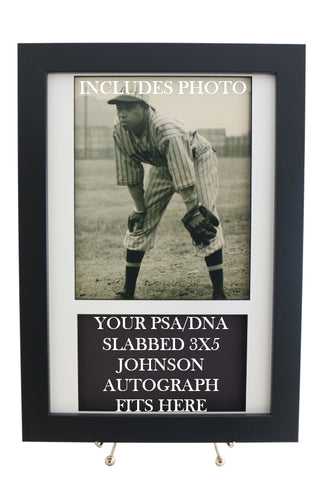 Display Frame for your JUDY JOHNSON PSA 3x5 Autograph (INCLUDES PHOTO) - Graded And Framed