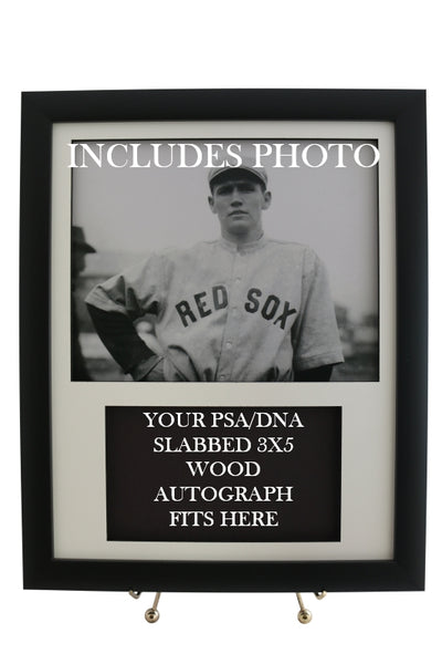 Display Frame for your JOE WOOD PSA 3x5 Autograph (INCLUDES PHOTO) - Graded And Framed