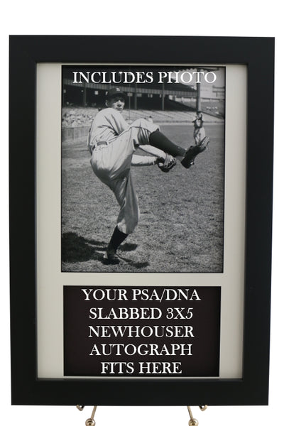 Framed Display for your Hal Newhouser PSA  3x5 Autograph (INCLUDES PHOTO) - Graded And Framed