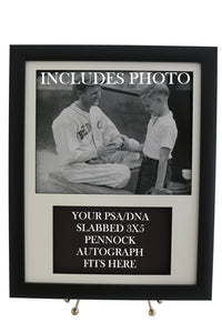 Framed Display for your Herb Pennock PSA 3x5 Autograph (INCLUDES PHOTO) - Graded And Framed