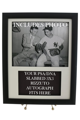 Framed Display for your PHIL RIZZUTO PSA 3x5 Autograph (INCLUDES PHOTO) - Graded And Framed