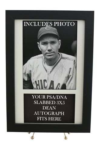 Framed Display for your DIZZY DEAN PSA 3x5 Autograph (INCLUDES PHOTO) - Graded And Framed