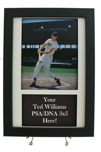 Framed Display for your WILLIAMS PSA 3x5 Autograph (INCLUDES PHOTO) - Graded And Framed