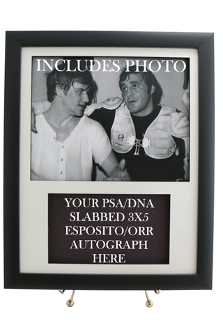 Framed Display for your PHIL ESPOSITO PSA/DNA 3x5 Autograph (INCLUDES PHOTO) - Graded And Framed