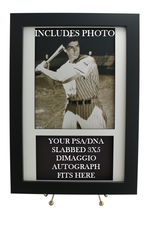 Framed Display for your JOE DIMAGGIO PSA/DNA 3x5 Autograph (INCLUDES PHOTO) - Graded And Framed