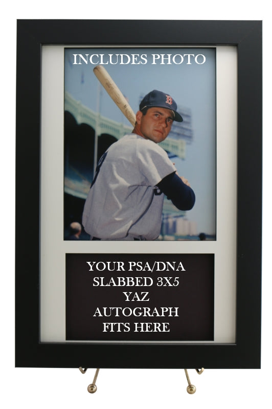 Framed Display for your Carl Yastrzemski PSA/DNA 3x5 Autograph (INCLUDES PHOTO) - Graded And Framed