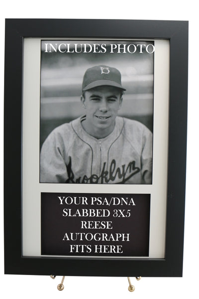 Framed Display for your PEE WEE REESE PSA/DNA 3x5 Autograph (INCLUDES PHOTO) - Graded And Framed