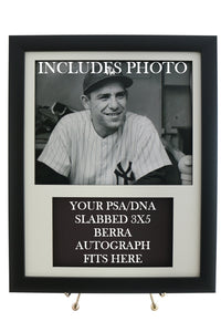 Framed Display for your YOGI BERRA PSA/DNA 3x5 Autograph (INCLUDES PHOTO) - Graded And Framed