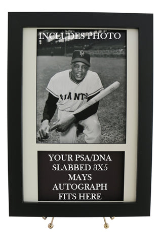 Framed Display for your WILLIE MAYS PSA 3x5 Autograph (INCLUDES PHOTO) - Graded And Framed