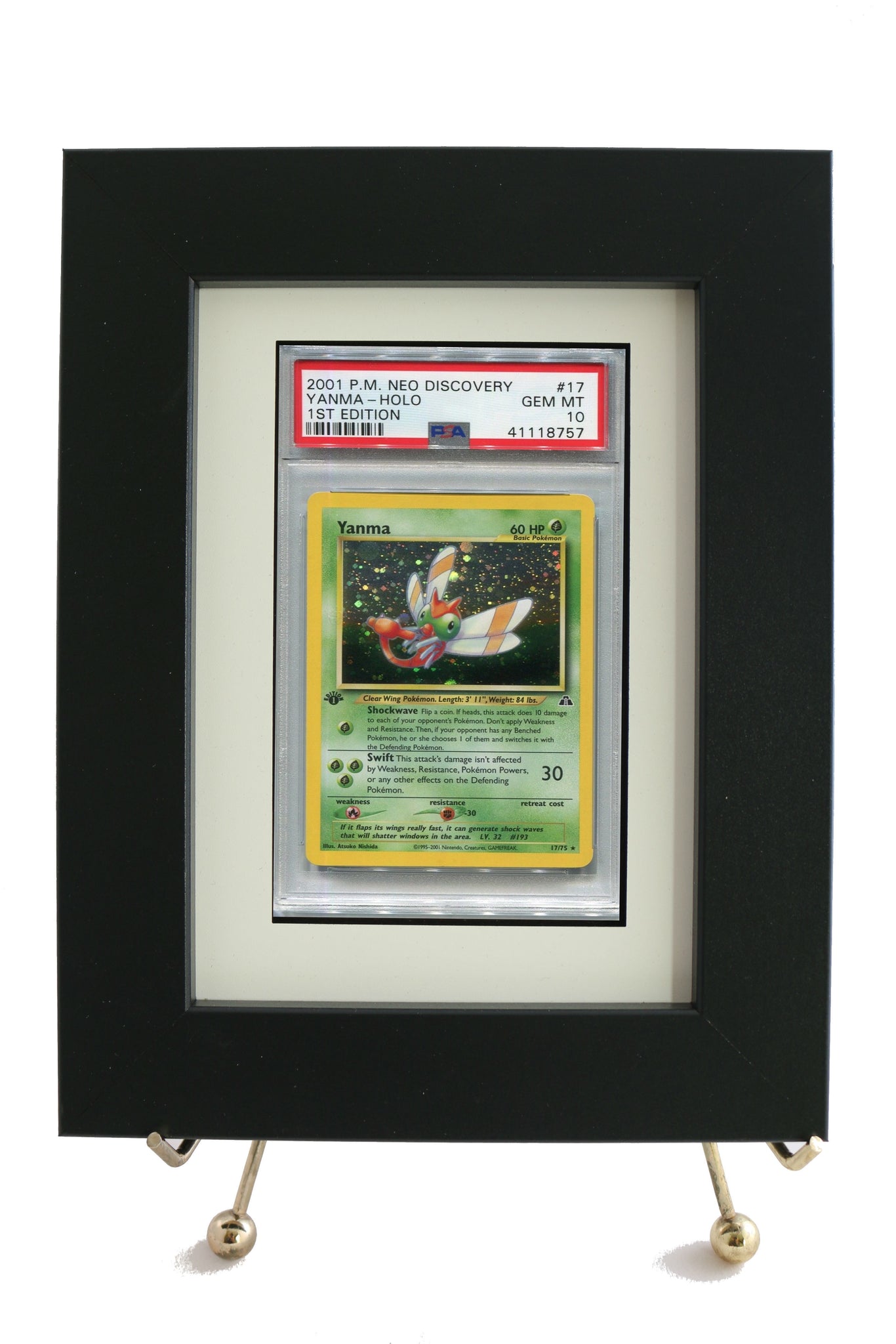 PSA Pokemon Graded Card Framed Display - Graded And Framed