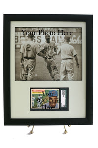 SGC Graded Sports Card Frame for a Horizontal Card with an 8 x 10 Horizontal Photo Opening - Graded And Framed