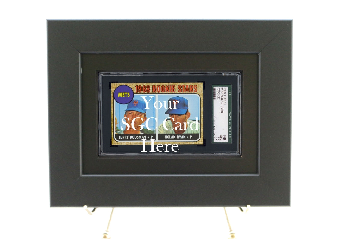 SGC  Graded Sports Card Frame (Black Design) - Graded And Framed
