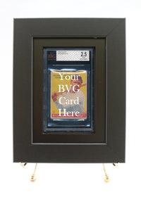 Sports Card Frame for a BVG (Beckett) Graded Card (New-Black Design) - Graded And Framed