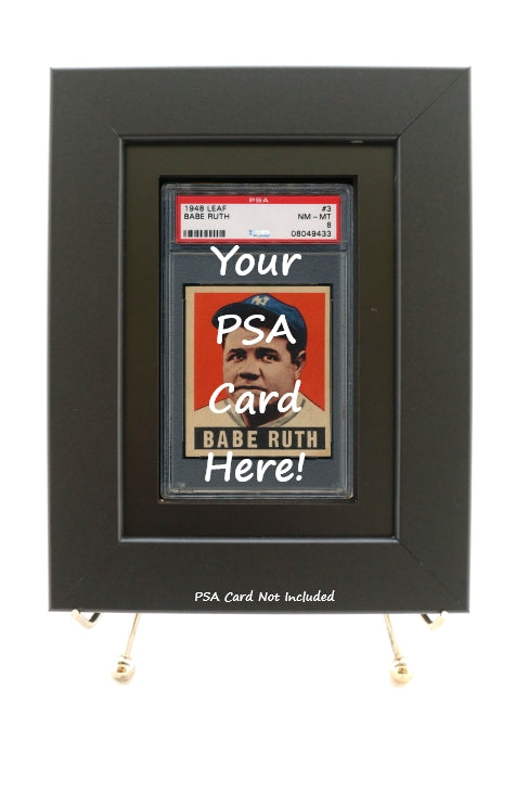 Sports Card Frame for a PSA Graded Card (New-Black Design)