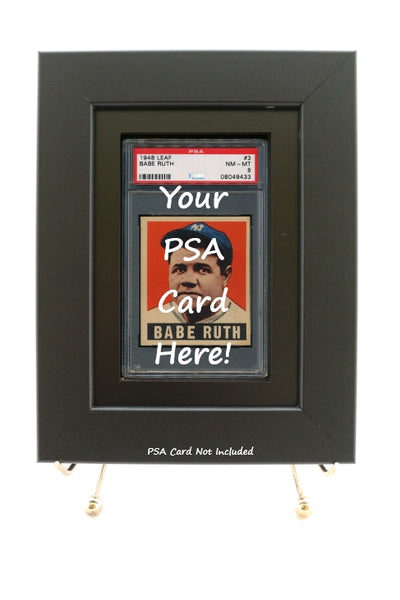 Sports Card Frame for a PSA Graded Card (New-Black Design) - Graded And Framed