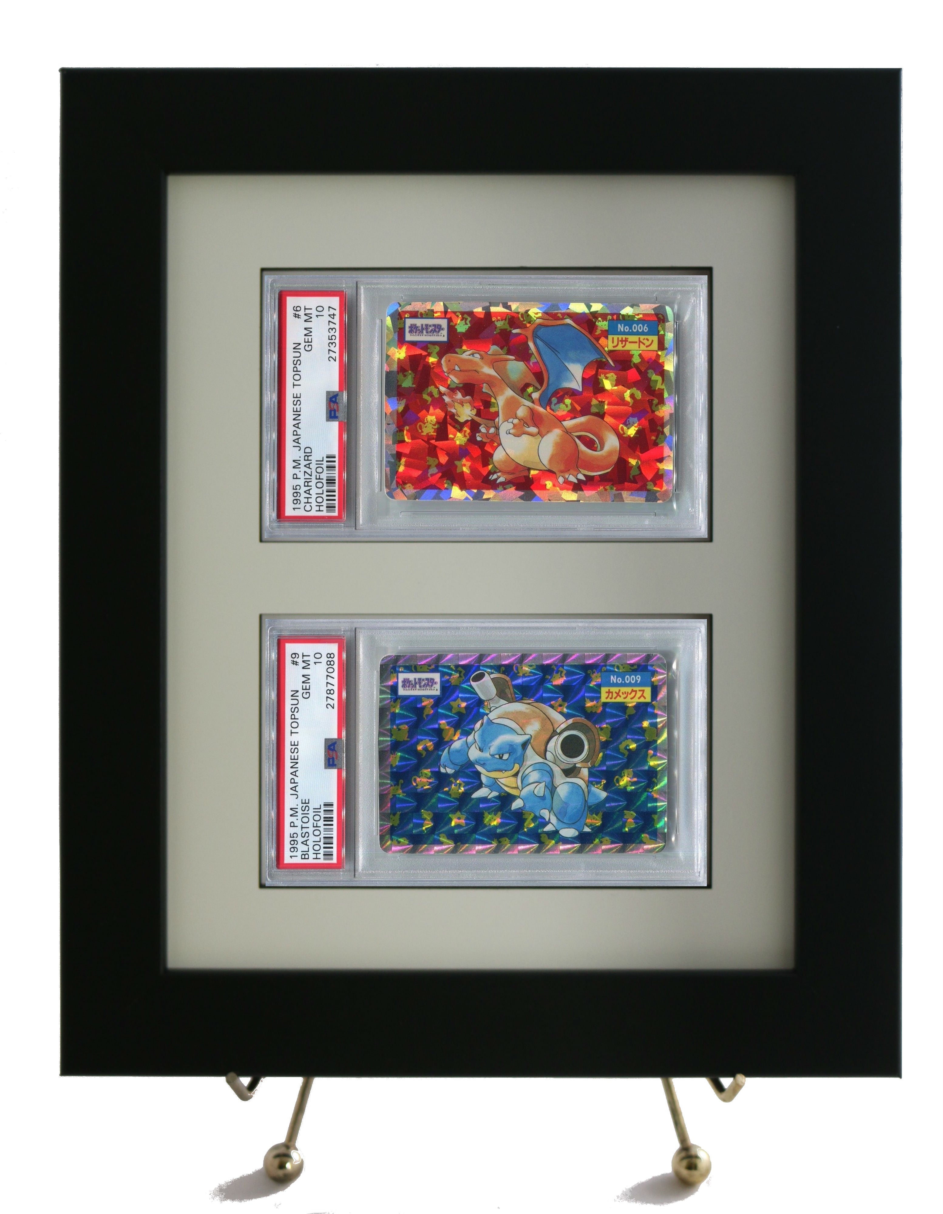 psa graded pokemon card 10 slot display 9 PokeDreamer NASCAR cards Black Graded Slab 10 Card