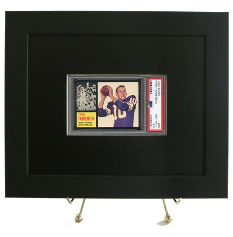 Framed Display for a PSA Graded Horizontal Card (New Black 8x10 size) - Graded And Framed