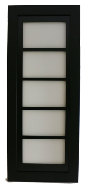 Framed Display for (5) PSA Graded Horizontal Cards (NEW-black design) - Graded And Framed